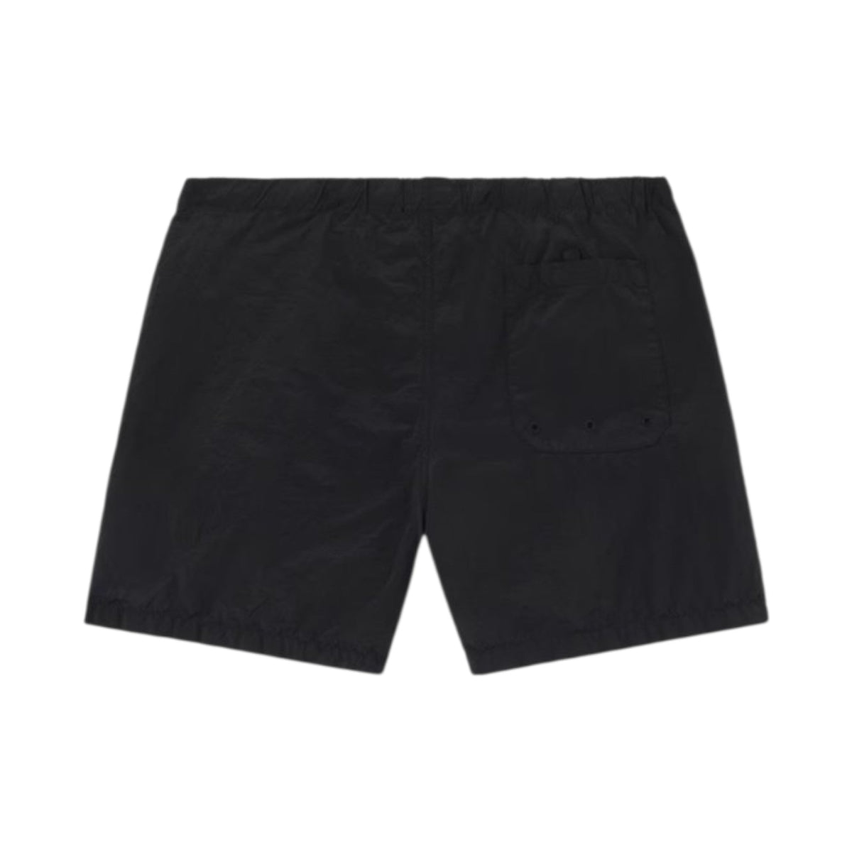 Stone Island Crinkled Nylon Black Swim Shorts