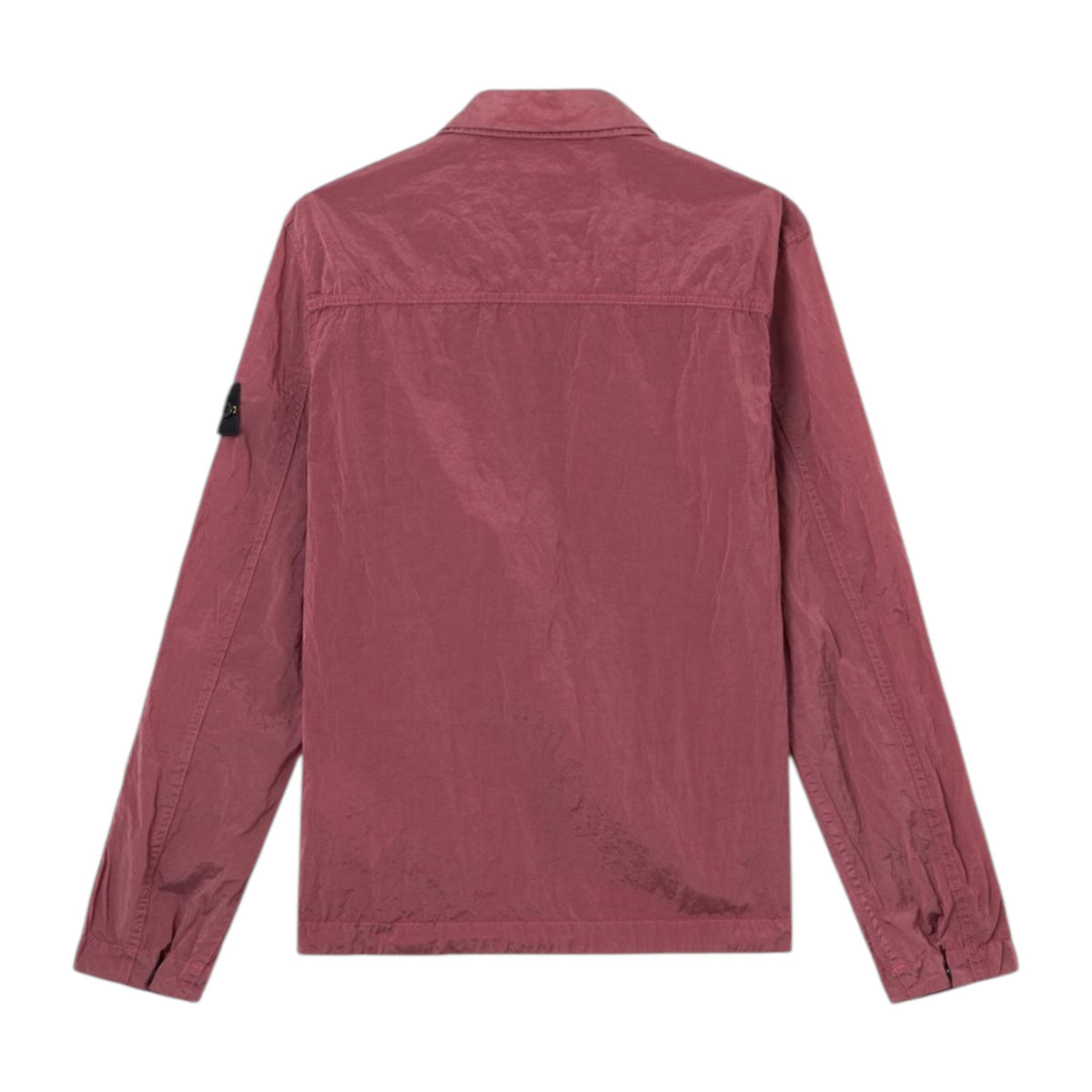 Stone Island Nylon Metal Zip-Up Geranium Pink Overshirt