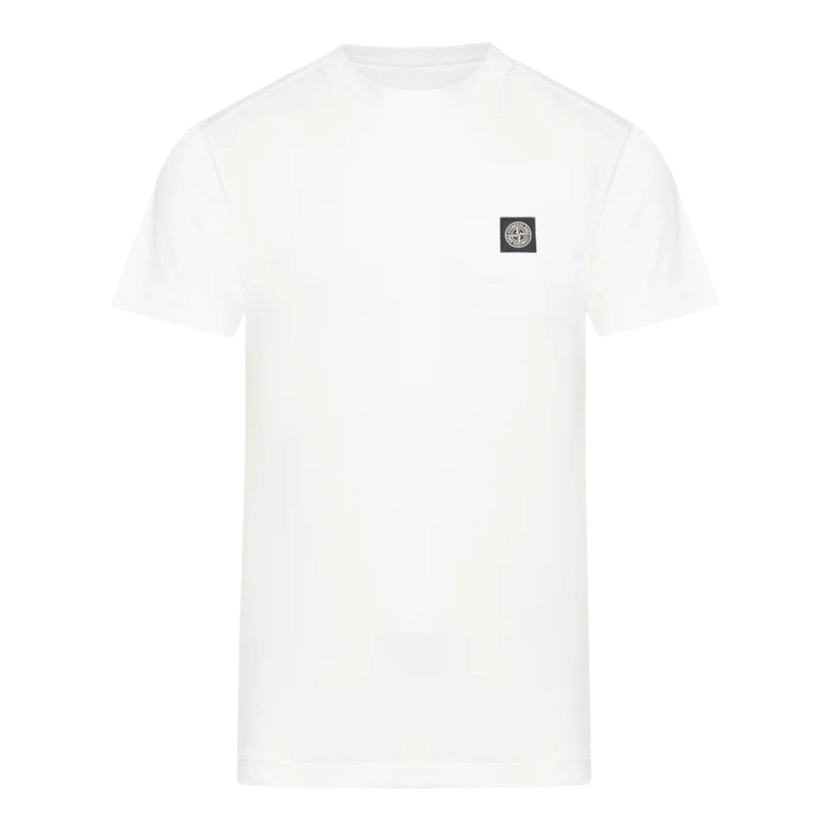 Stone Island White Logo Patch T-Shirt