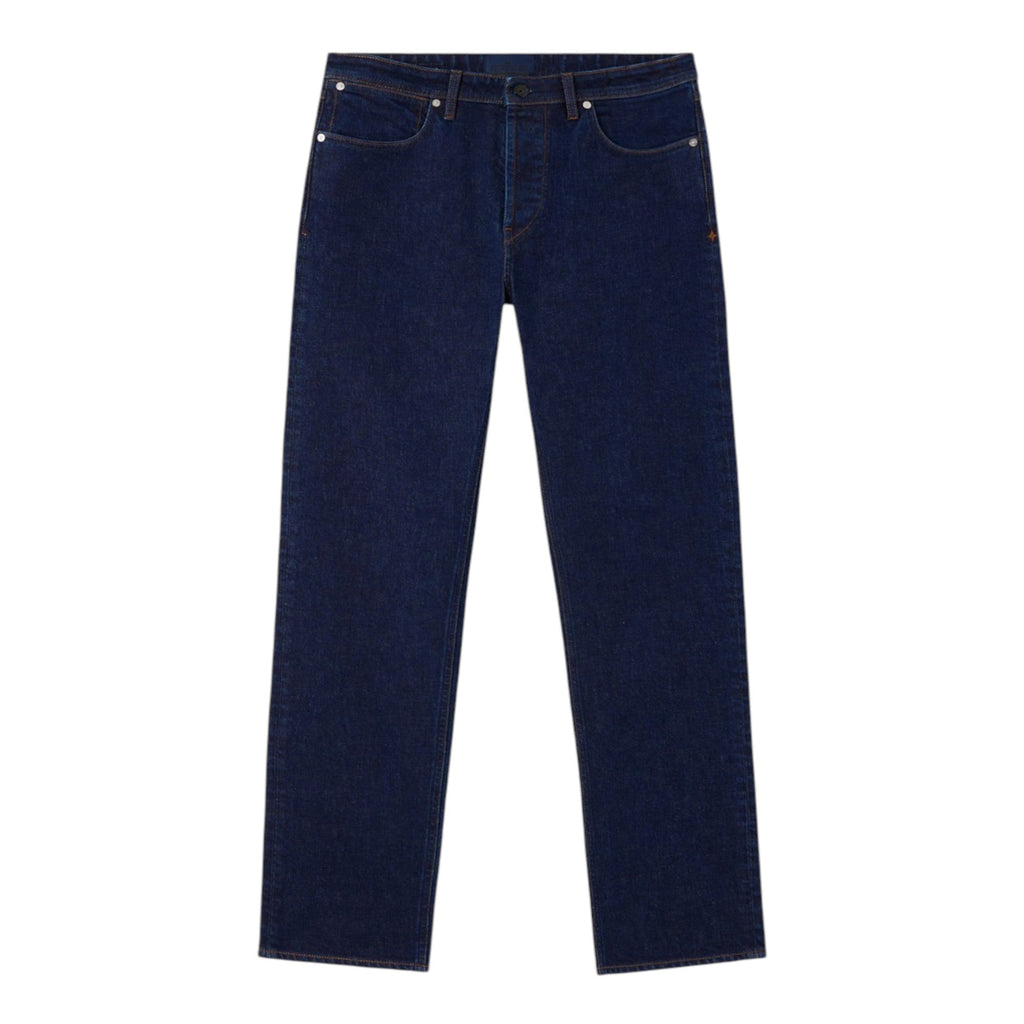 Stone Island Indigo Denim-Rinsed Navy Blue Regular Jeans