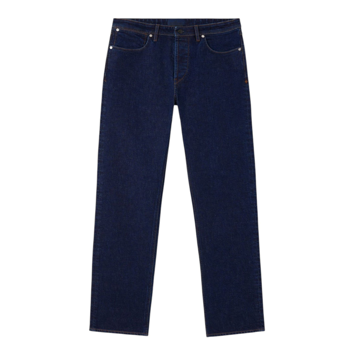 Stone Island Indigo Denim-Rinsed Navy Blue Regular Jeans